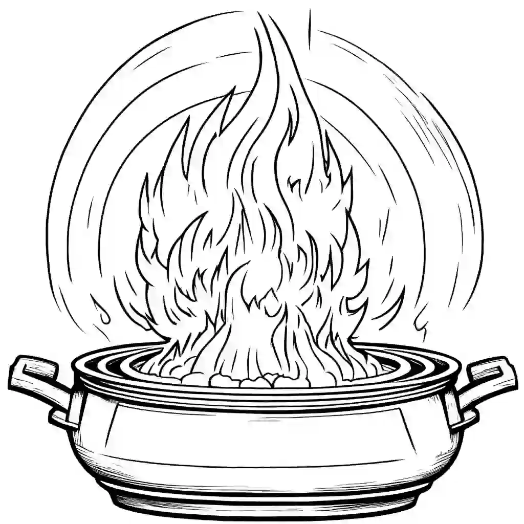 Calcifer's Fire (Howl's Moving Castle) coloring pages